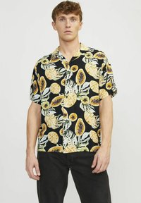 Jack & Jones - RELAXED FIT - Vapaa-ajan kauluspaita - black Pienoiskuva 1