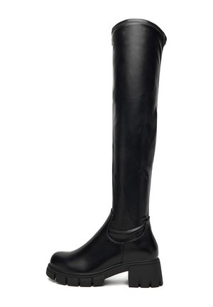 Cizme peste genunchi - black