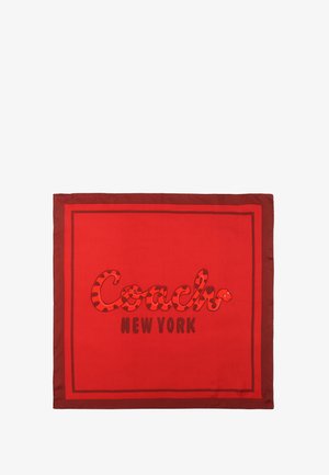COACH SCRIPT SNAKE PRINTED - Halsdoek - dark red