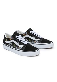Vans OLD SKOOL UNISEX - Matalavartiset tennarit - black multi