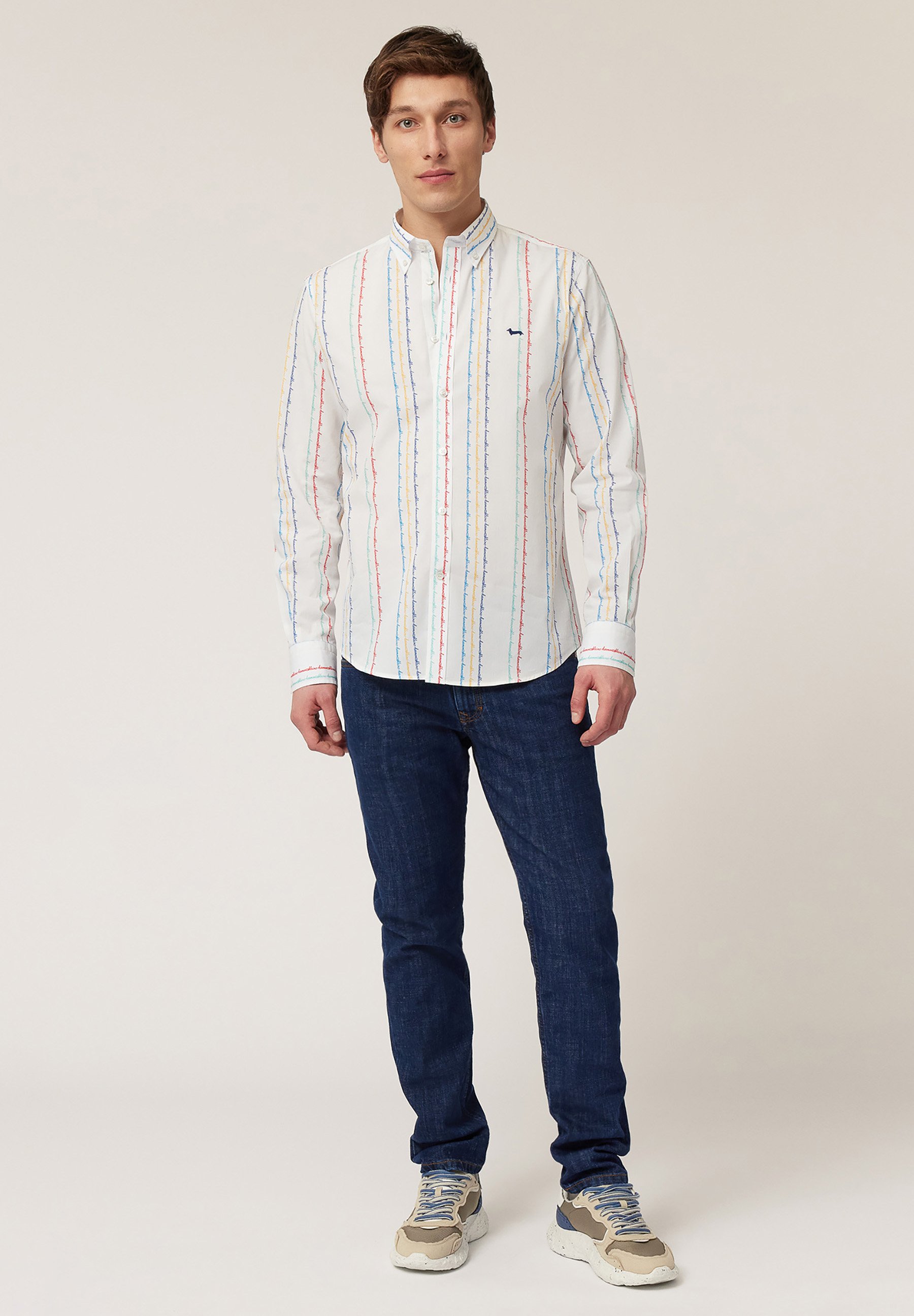 Camicia Uomo In Flanella A Quadri – Bianco Puro – Maniche Lunghe Con Taschino – Taglia S – Casual E Morbida