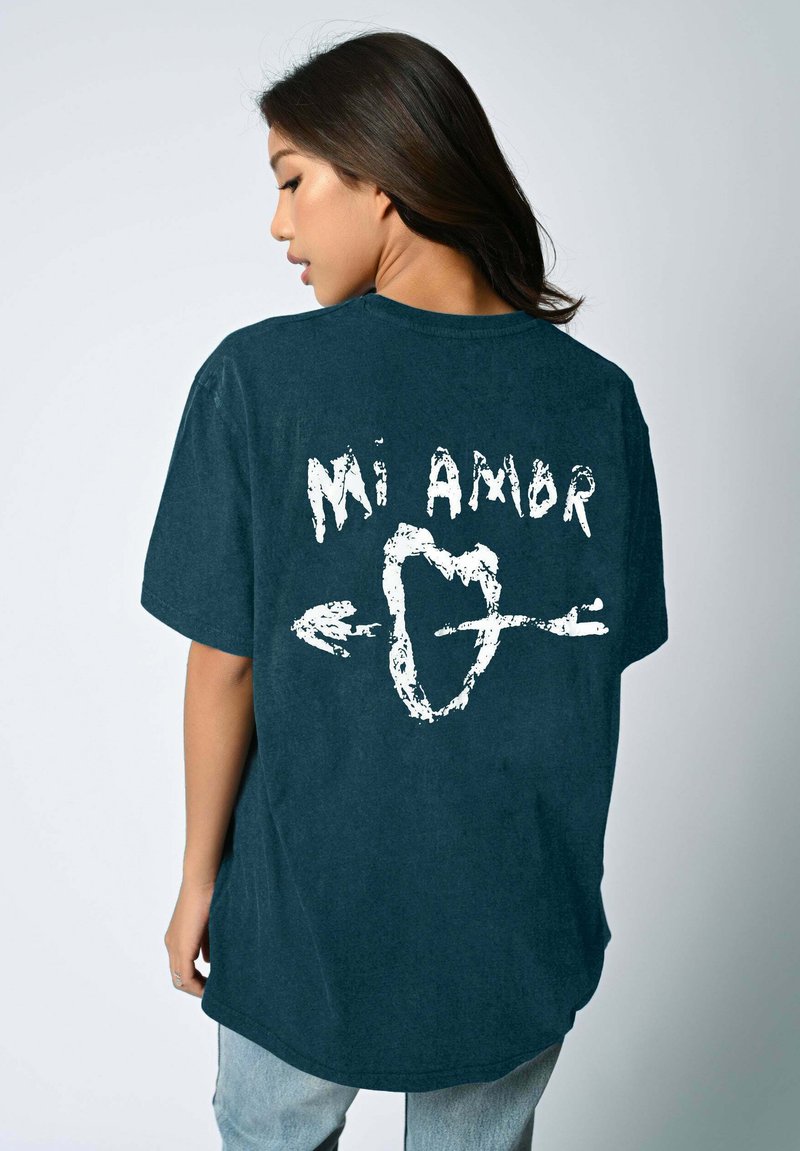 Mira Paris MI AMOR BACK PRINT VINTAGE - T-shirt print - blue