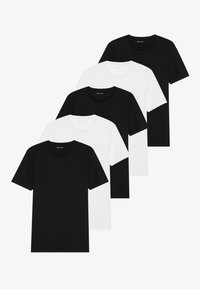 5 PACK - T-shirts basic - white/black