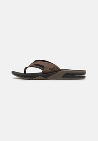 Reef - FANNING - Sandaler m/ tåsplit - black/tan Miniaturebillede 1