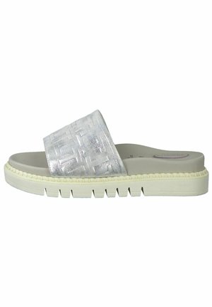 Pantolette flach - cloudy silver