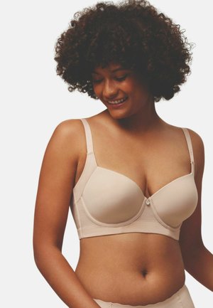 Sujetador con aros - nude