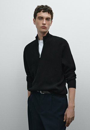 Massimo Dutti Maglione - dark blue