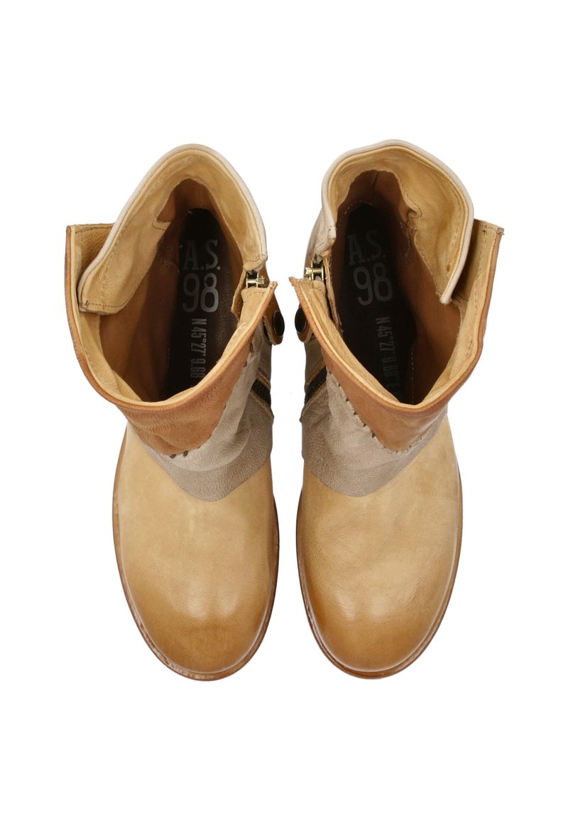 Damen Ankle Boots | A.S.98 Cowboy-/Bikerstiefelette camel - DG26488 Damen Ankle Boots | A.S.98 Cowboy-/Bikerstiefelette camel - DG26488