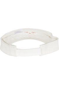Curea din țesătură albă, cu o textură netedă și o formă simplă, rotundă. Dispune de un închizător, potrivită pentru diverse ținute casual.