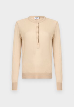 SHEER HENLEY - Svetrík - pearl beige