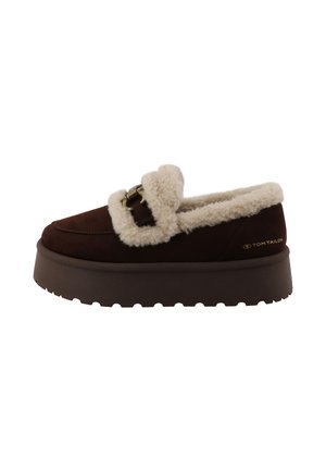 TOM TAILOR, STIEFEL - Slip-ons - mokka