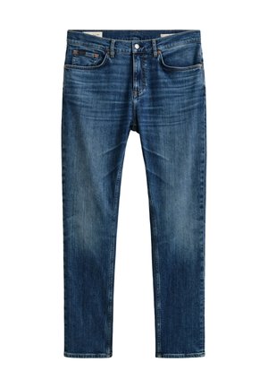 GANT, GANT SLIM FIT JEANS - Slimfit džínsy - mid blue broken in