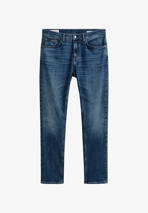 GANT, GANT SLIM FIT JEANS - Slimfit džínsy - mid blue broken in
