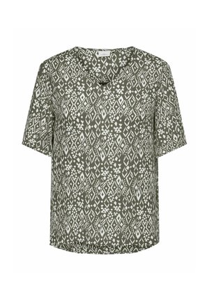 ONLY Carmakoma, BLOUSE CARVIWI BLOUSE - Bluse - smokey olive
