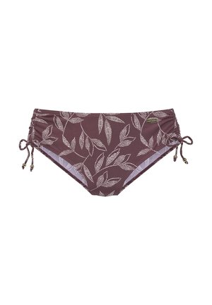 Bikini-Hose - aubergine bedruckt