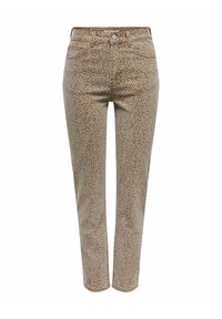 ONLEMILY HOHE TAILLE  GESCHNITTEN - Zúžené džíny - brown