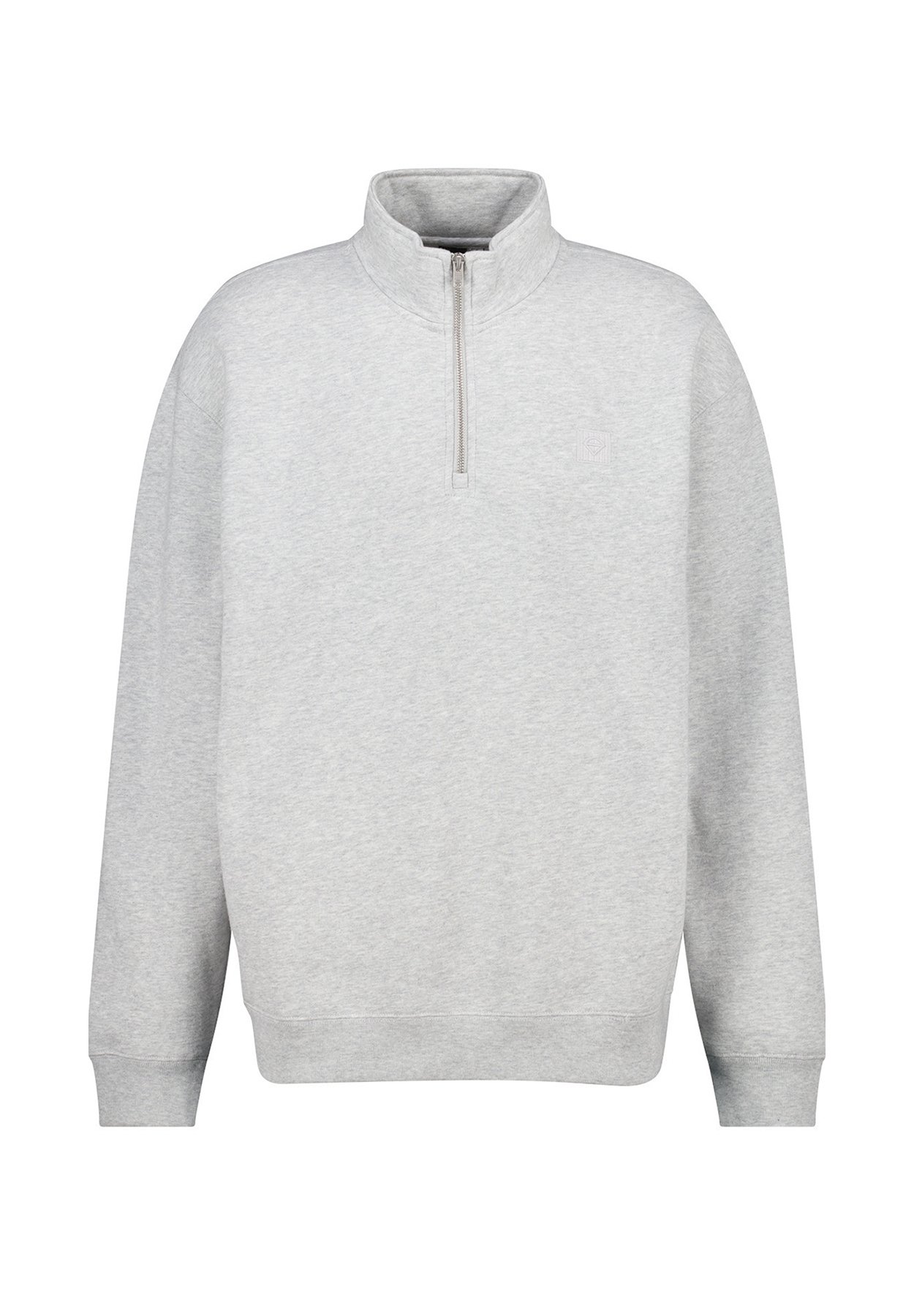 America Today SETH HALF ZIP Sweatshirt light grey melange