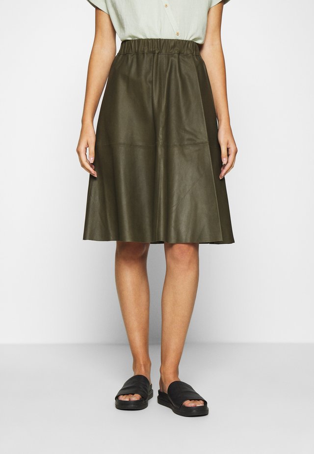 SKIRT - A-line skirt - leaf green