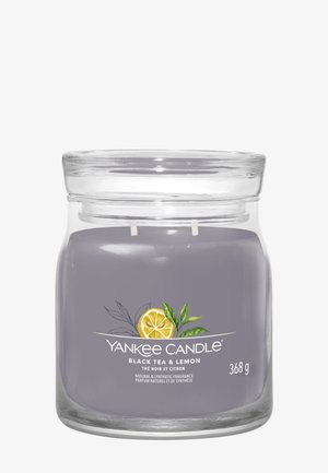 SIGNATURE MEDIUM JAR BLACK TEA & LEMON - Hautpflege mit Duft - grey