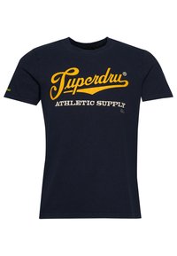 T-shirt Superdry Vintage - Imprimé Fleurs Hibiscus, Coton Bleu - Taille S 34/36 - Occasion Très Bon état