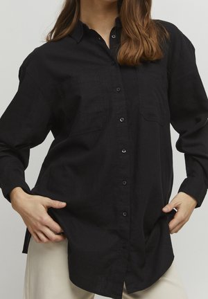 Hemdbluse - black denim