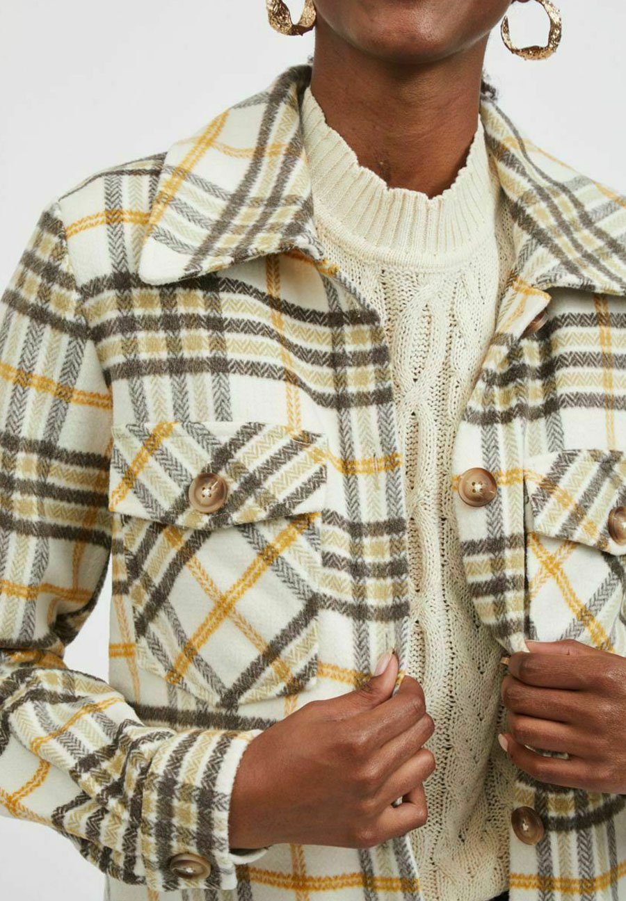Damen VIBIRA SHORT CHECK SHACKET - Leichte Jacke Damen VIBIRA SHORT CHECK SHACKET - Leichte Jacke