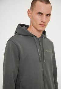 Armani Exchange FELPA - Mikina so zipsom - urban chic/granite
