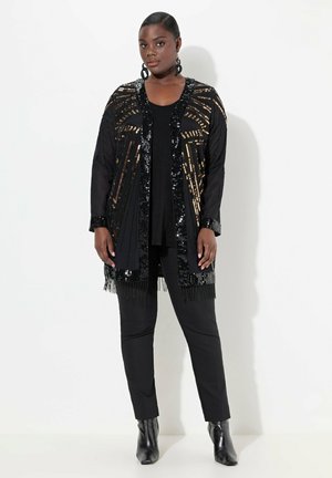 SEQUINED EMBROIDERED - Lichte jas - black