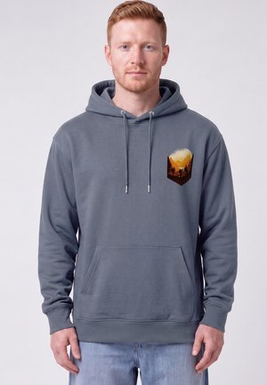 watapparel, HIKING IN THE MOUNTAINS UNISEX - Kapuzenpullover - blue grey