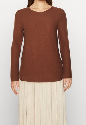 Striktrøje - brown
