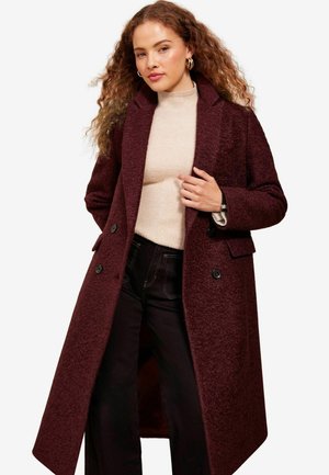 Friends Like These MID LENGTH BOUCLE REGULAR FIT - Klassisk frakke - burgundy red