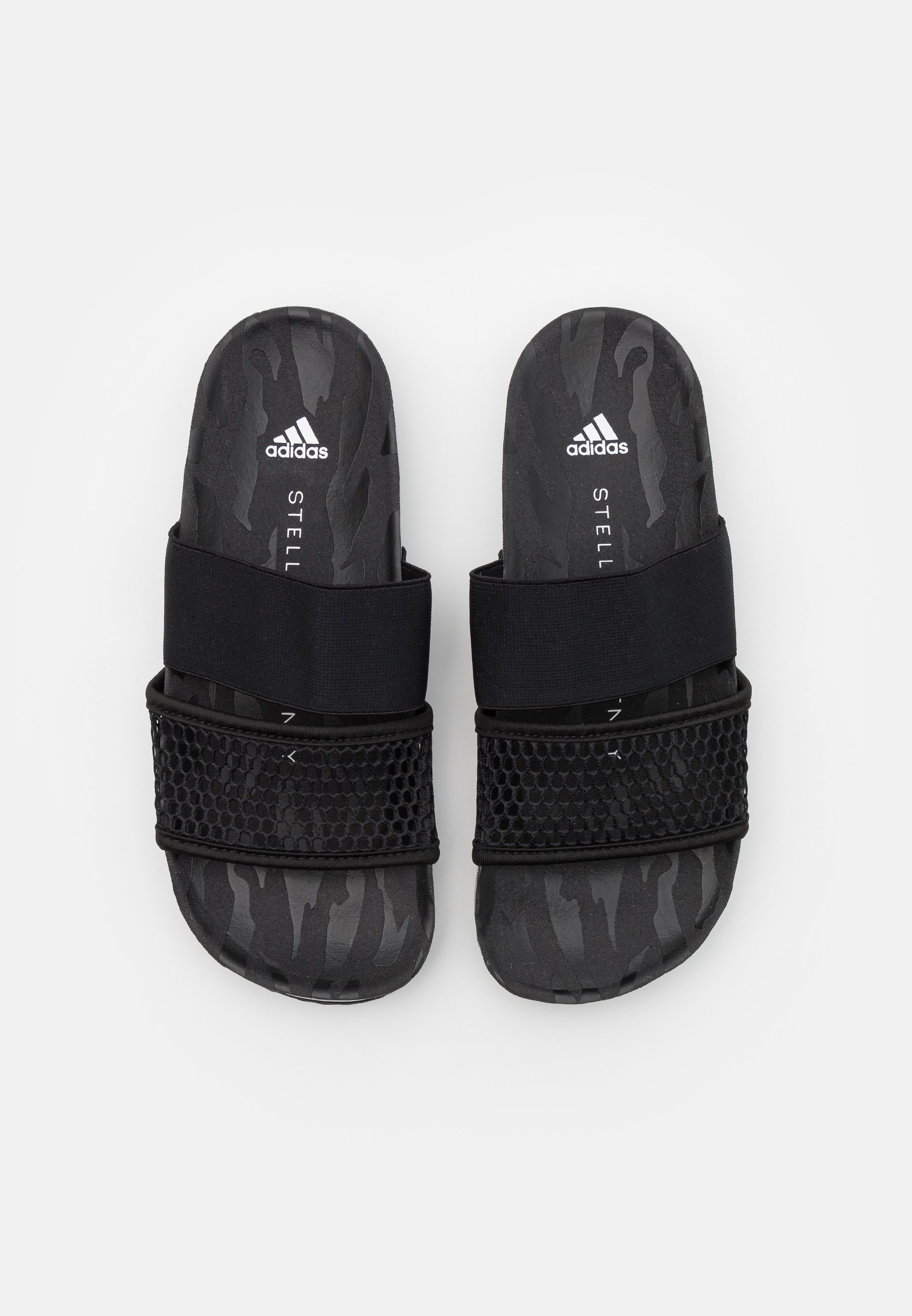 adidas by Stella McCartney ASMC LETTE - Chanclas de baño - core  black/footwear white/negro - Zalando.es