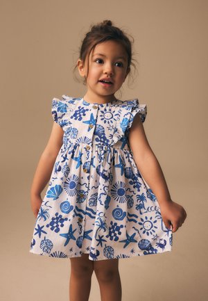 Next, REGULAR FIT - DOUBLE RUFFLE SLEEVE DRESS  . - Denné šaty - seaside print
