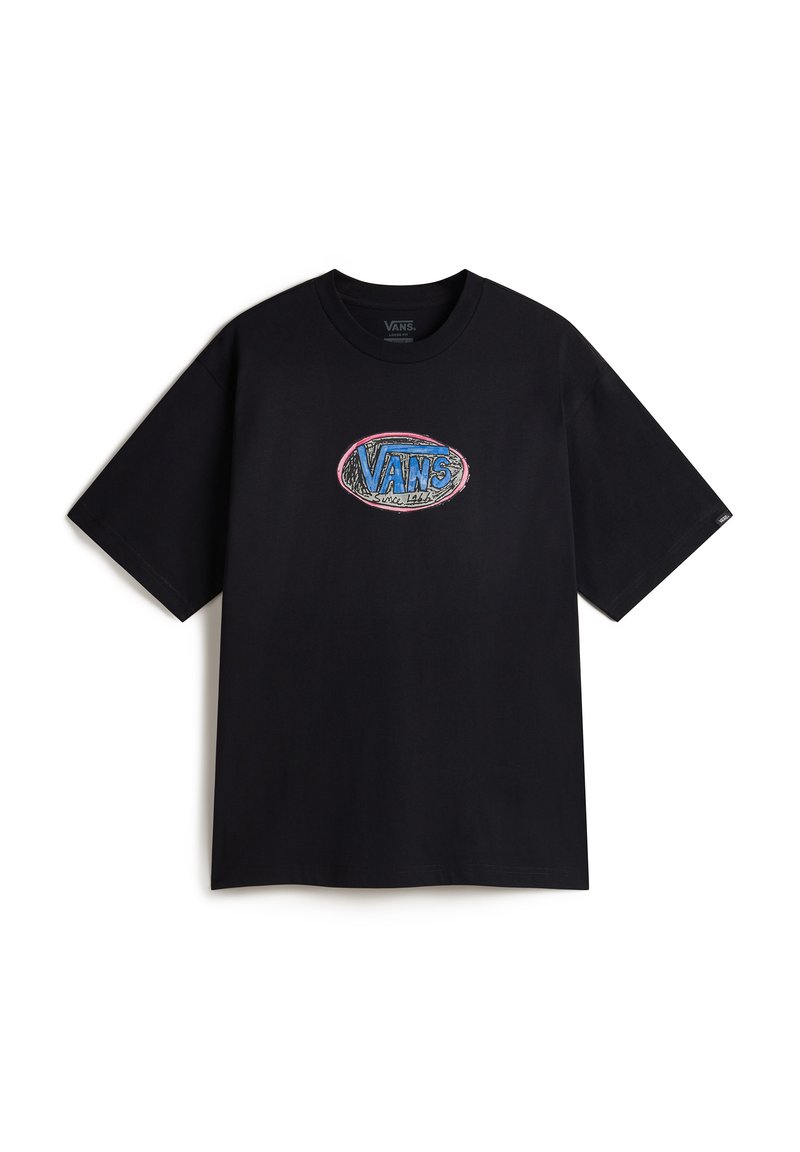 Vans T-shirt print zwart