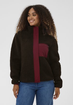 MIX  - Jakna iz flisa - dark brown red