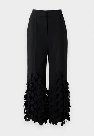 CULOTTES WITH RECTANGLE DETAIL - Pantalon classique - black