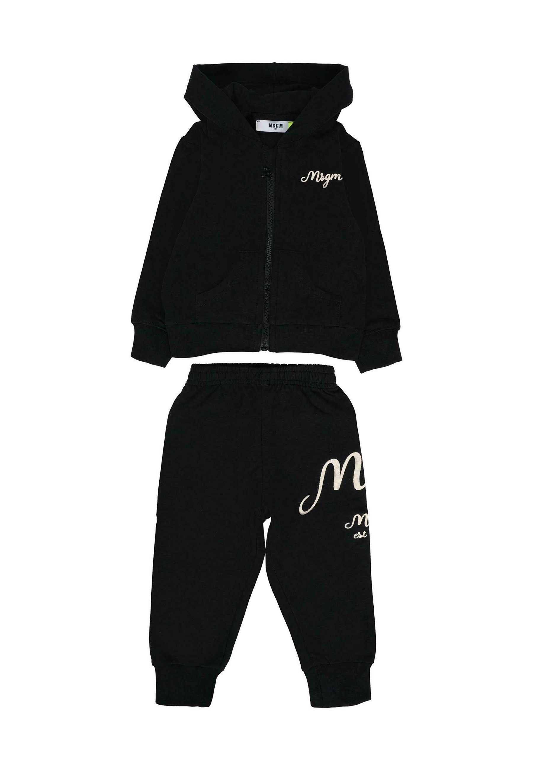 MSGM SET Pantaloni sportivi black/nero