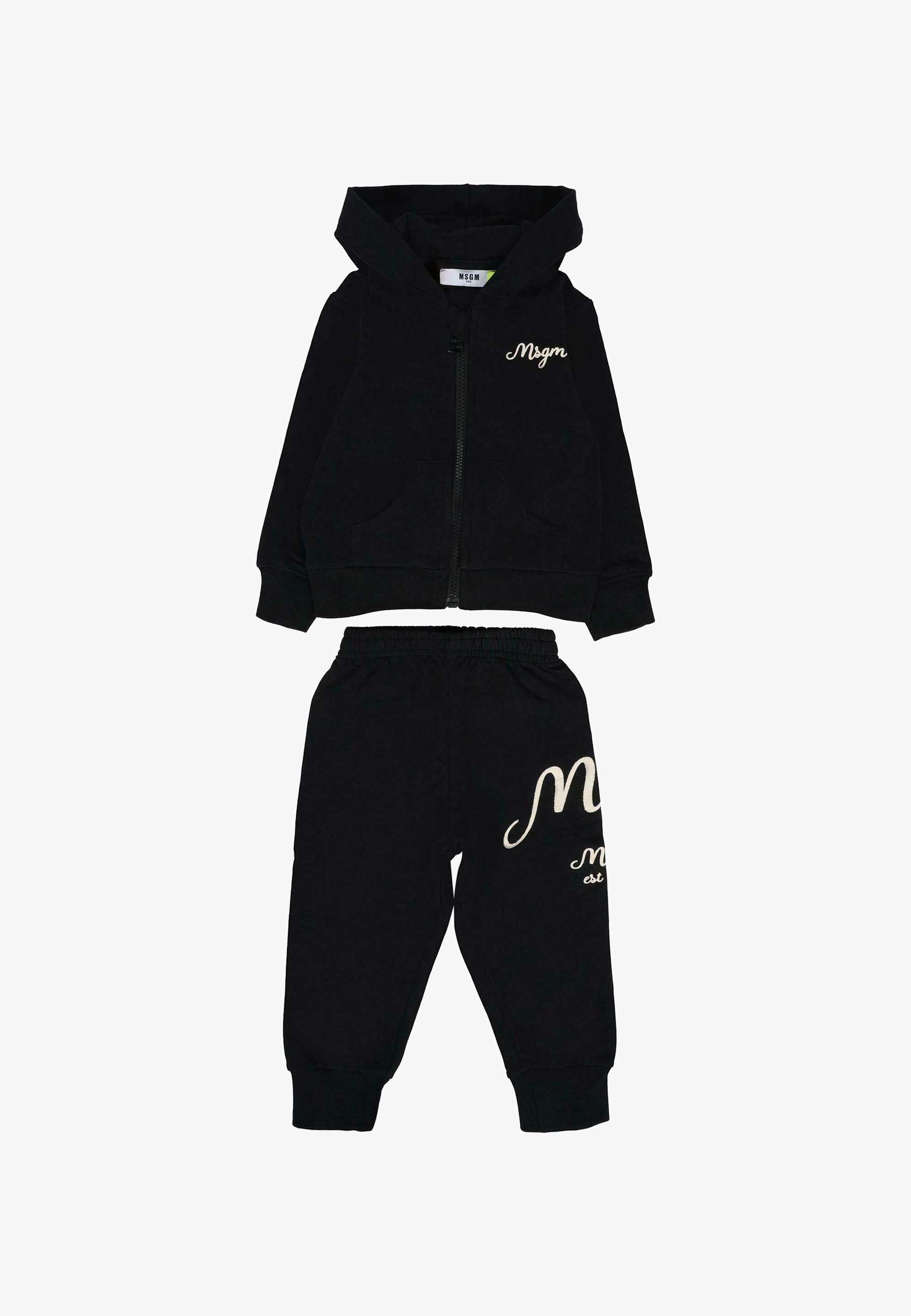 MSGM SET Pantaloni sportivi black/nero
