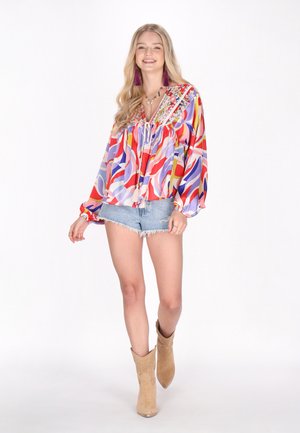 IZIA, IZIA BLOUSE - Pusero - red multicolor