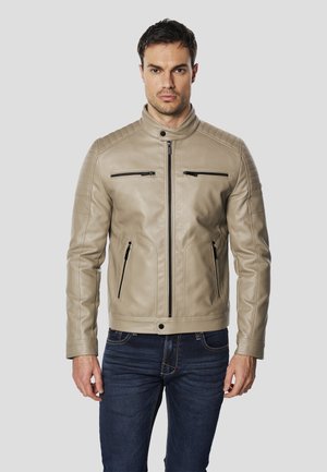Chaqueta de cuero sintético - piedra   stone