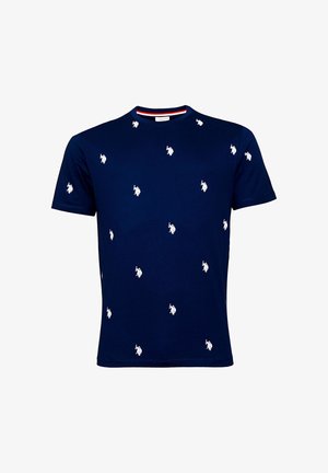 U.S. Polo Assn., U.S. POLO ASSN. T-SHIRT KURZARMSHIRT - Printtipaita - dunkelblau