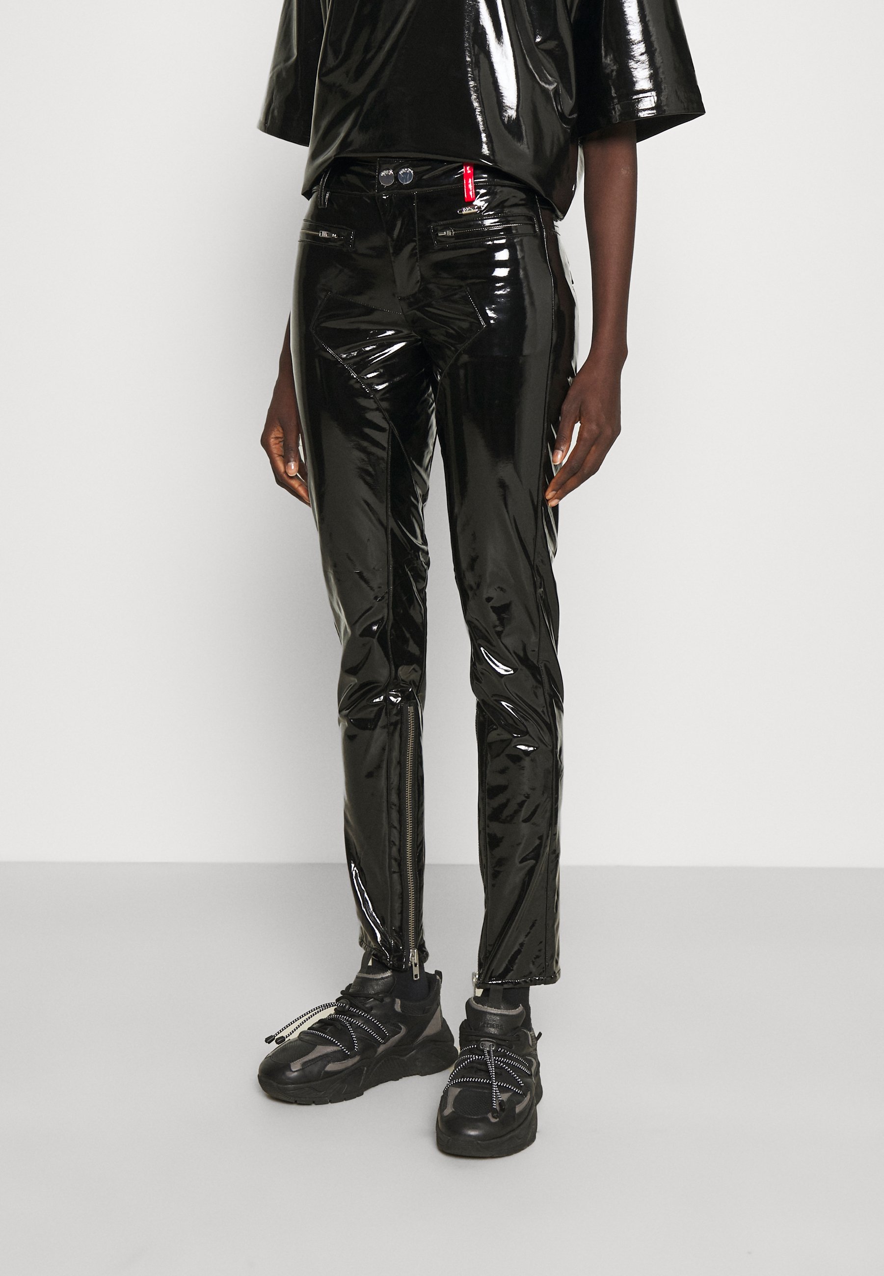 032c PATENT PUNK PANTS - Trousers 
