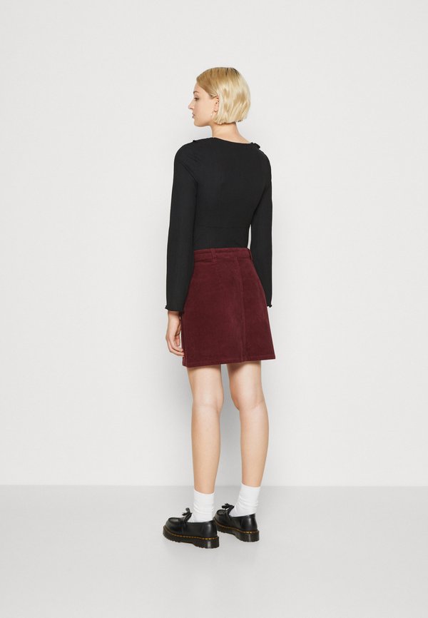 JDYSHIRAZ  - A-line skirt - windsor wine2
