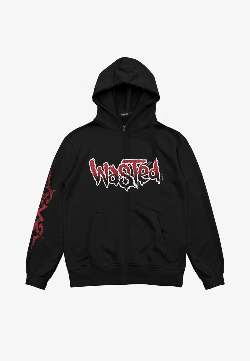 Wasted Paris Sweater met rits zwart