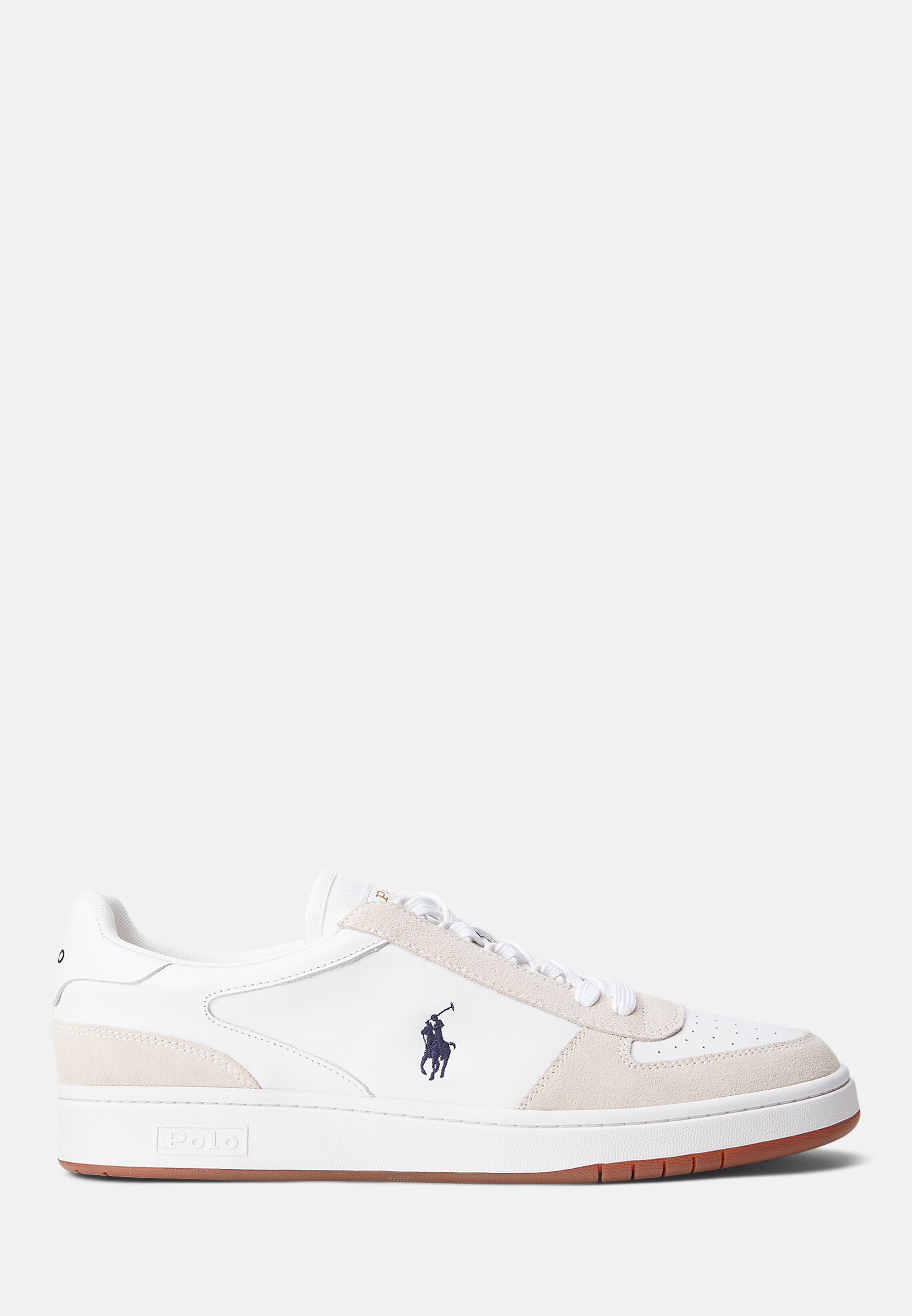 Polo Ralph Lauren COURT LEATHER-SUEDE TRAINER Trainers weiß