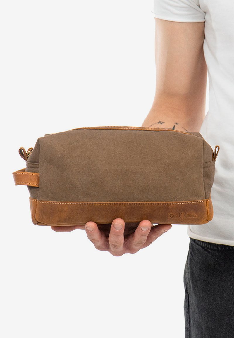 Damen Handtaschen | Gusti Leder Kosmetiktasche khaki - SC36709 Damen Handtaschen | Gusti Leder Kosmetiktasche khaki - SC36709