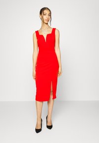 WAL G. CRUISE MIDI DRESS - Vestido direito - red