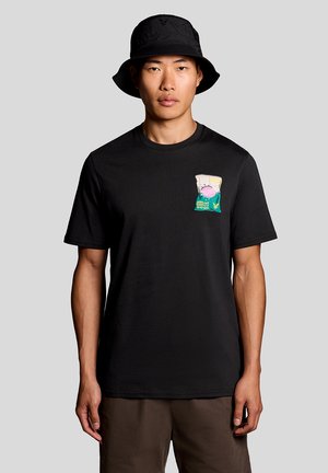 SUPERMARKET EMBROIDERED - Μπλουζάκι με στάμπα - jet black