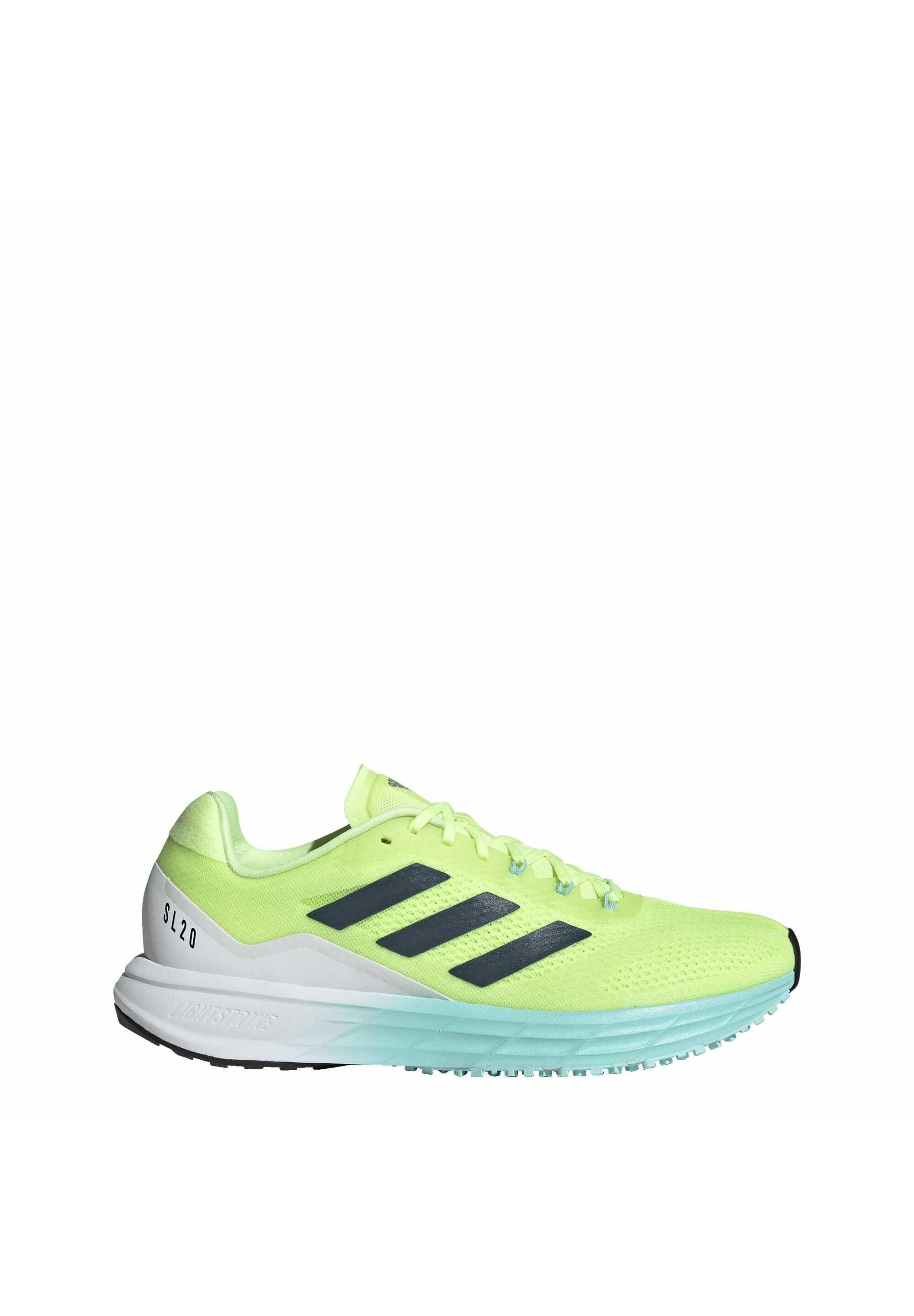yellow adidas running trainers