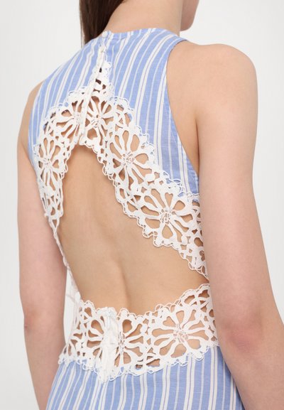 sandro ROBE - Dienas kleita - bleu/blanc